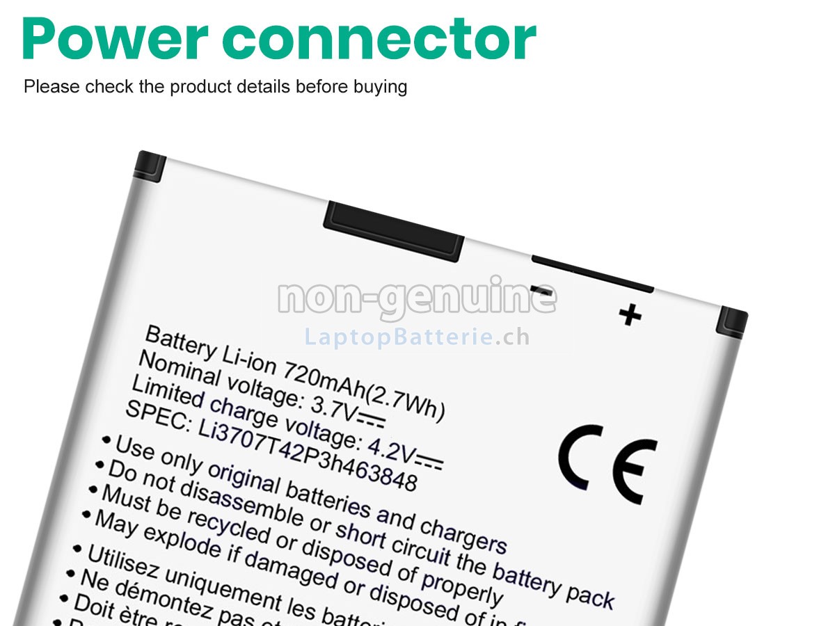ZTE A833 Ersatzbatterie